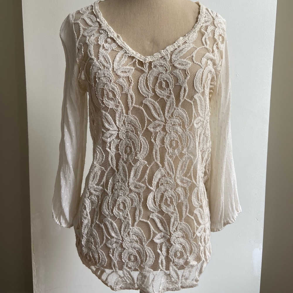 Lucky Brand Lace Blouse